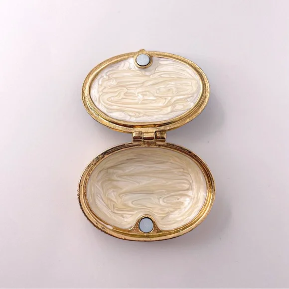 Starry Night by Vincent Van Gogh RARE Small Enamel Trinket Box with Crystal - Picture 8 of 11